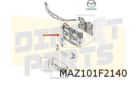 Mazda	CX-30 (8/19-) (JJP) frontpaneel (cmplt.) (SkyActiv D), Neuf, -, Mazda, -