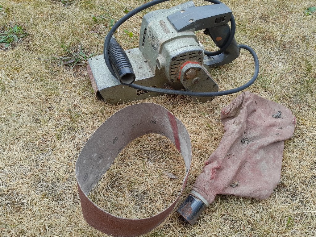bandschuurmachine, Bricolage & Construction, Outillage | Ponceuses, Enlèvement, Ponceuse à bande
