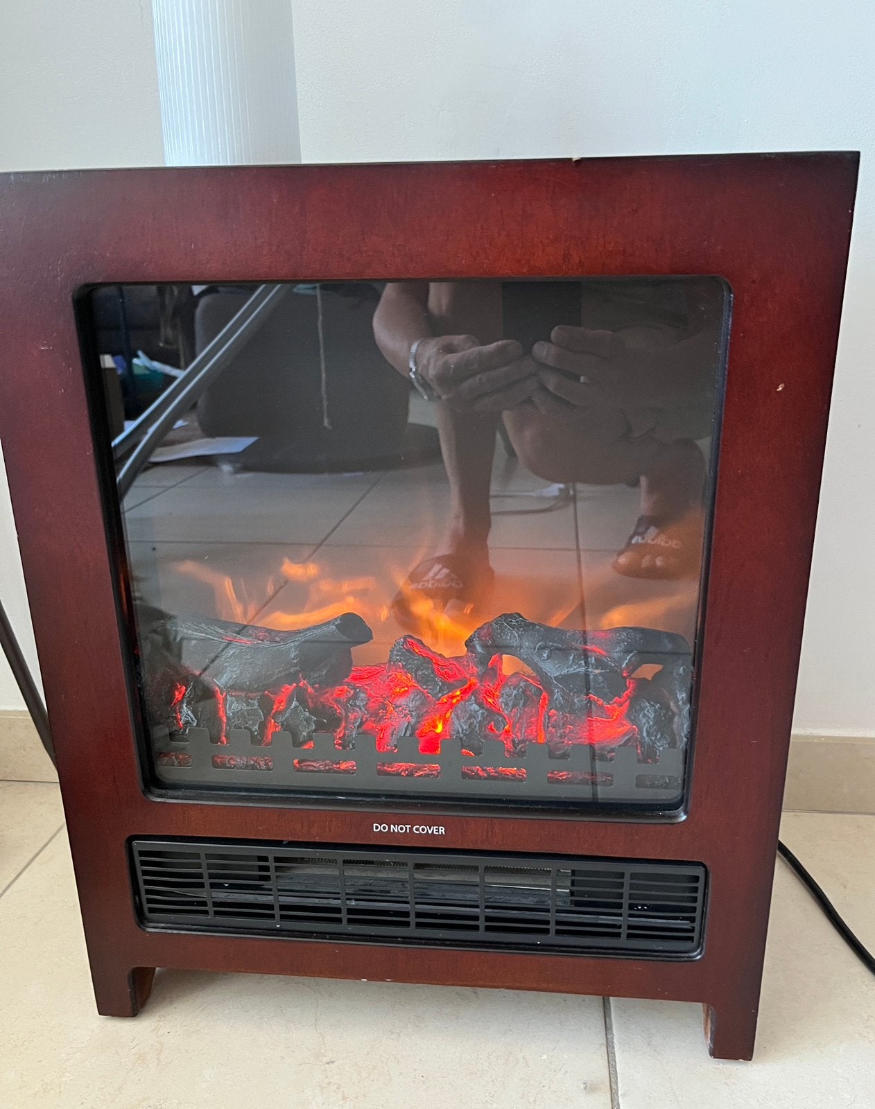 Ventilator kachel met sfeer vuur Klarstein, Ophalen, Zo goed als nieuw