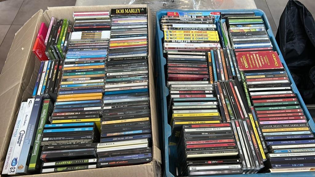Gros lot de CD et quelques DVD (+/- 150 pièces), Enlèvement, Utilisé