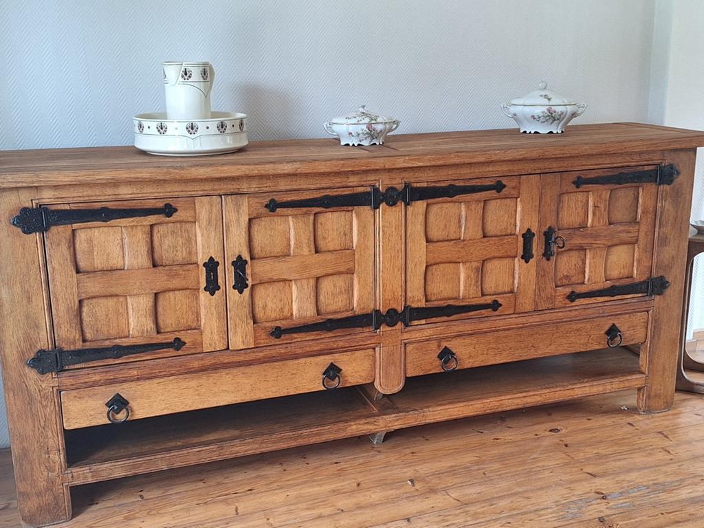 Eetkamer van massief eikenhout, Huis en Inrichting, Ophalen, Eikenhout