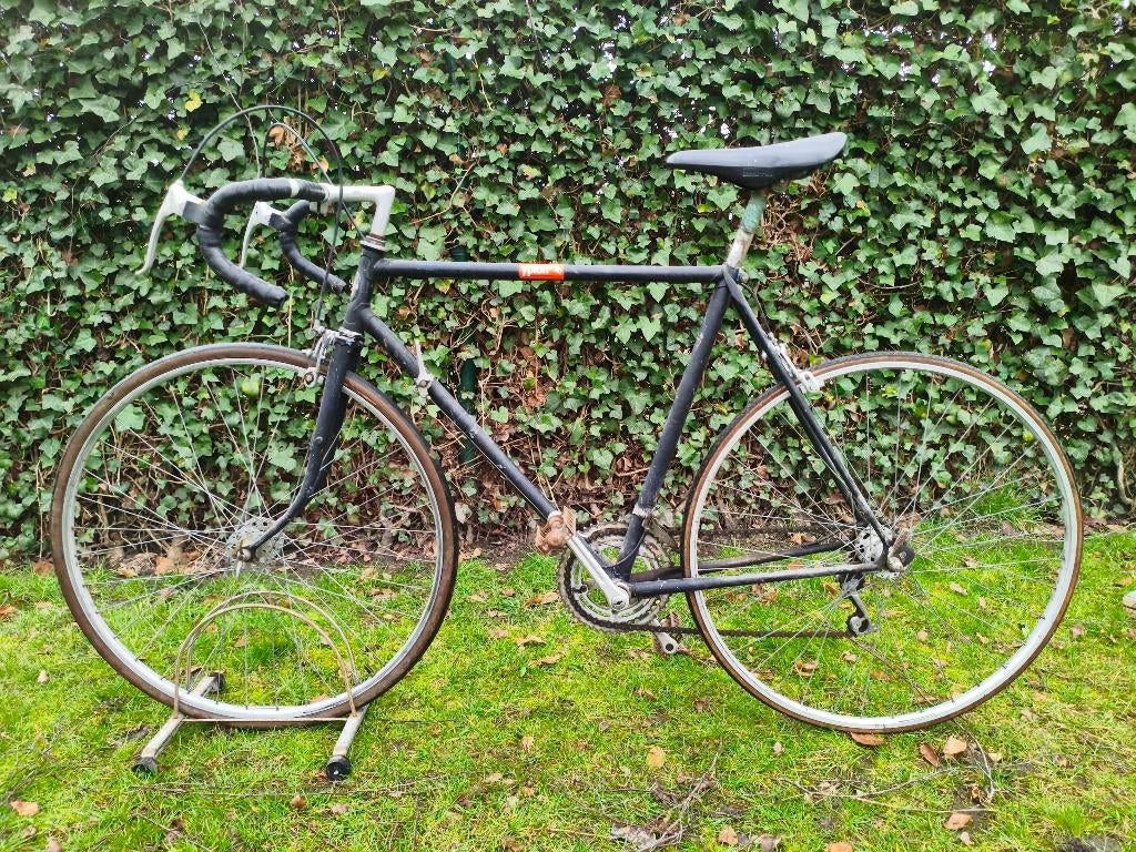 Oude koersfiets kotfiets studentenfiets, 55 à 59 cm, Enlèvement, Ludo, Années 60 ou plus récent