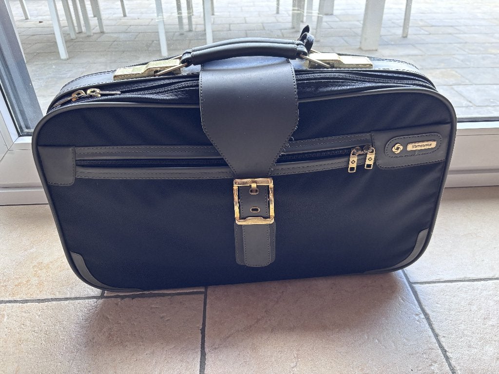 Vintage Samsonite Rhapsody reistas, Ophalen of Verzenden, Zo goed als nieuw, Zwart
