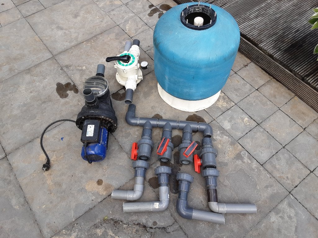 Zwembadfilter met pomp, Jardin & Terrasse, Accessoires de piscine, Utilisé, Pompe, Enlèvement