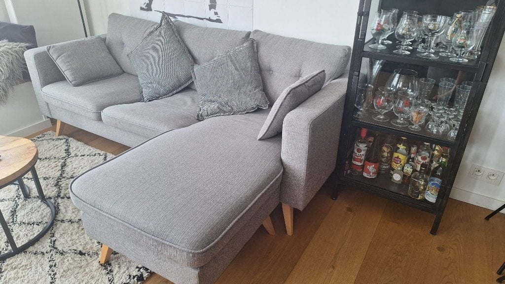 Hoekzetel te koop, Ophalen, Hout, Gebruikt, 125 tot 150 cm