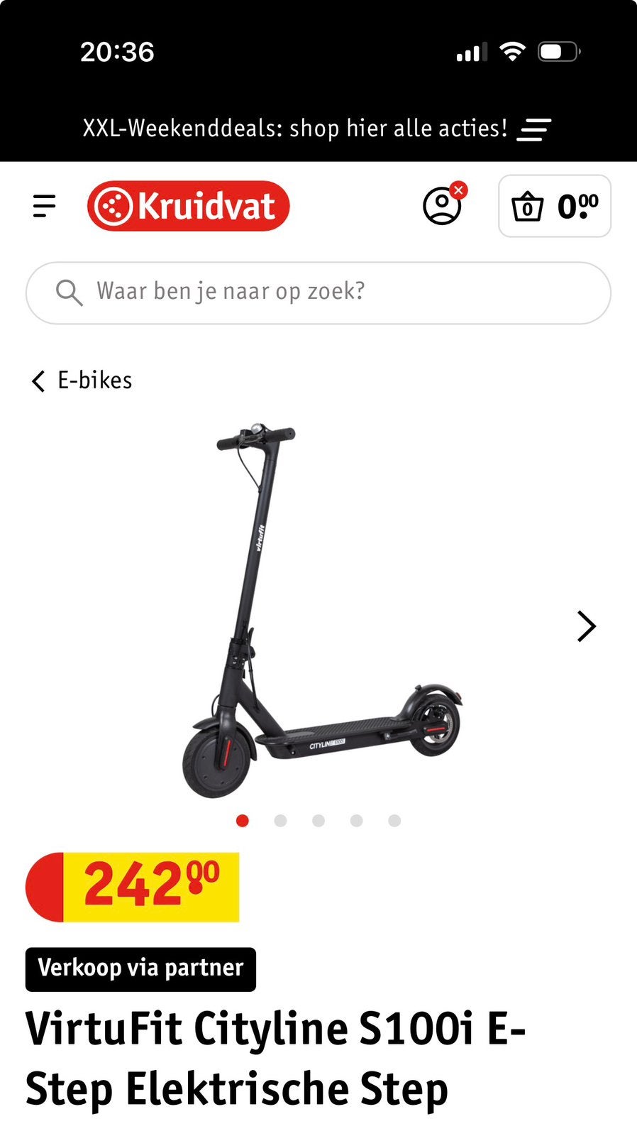 trotinette électrique, Vélos & Vélomoteurs, Enlèvement, Comme neuf