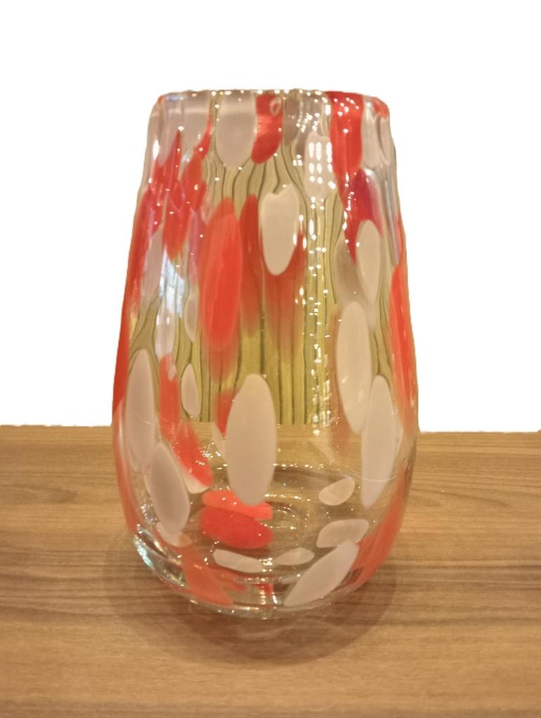 Glazen vaas - Murano stijl., Antiek en Kunst, Ophalen of Verzenden