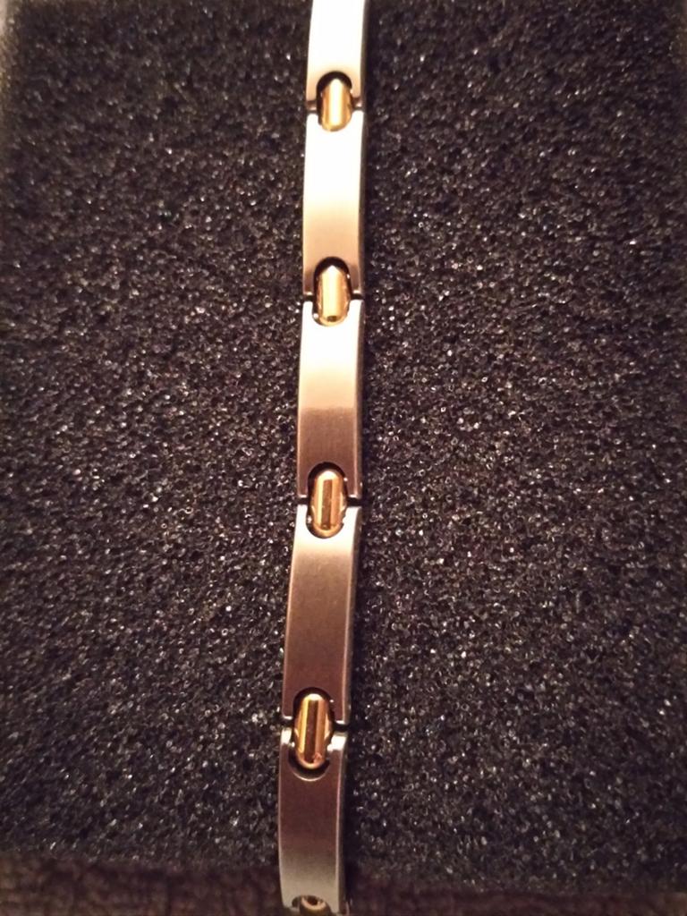 Bracelet 'Pequignet' en acier et or jaune 18 carats., Enlèvement, Neuf, Gris, Or