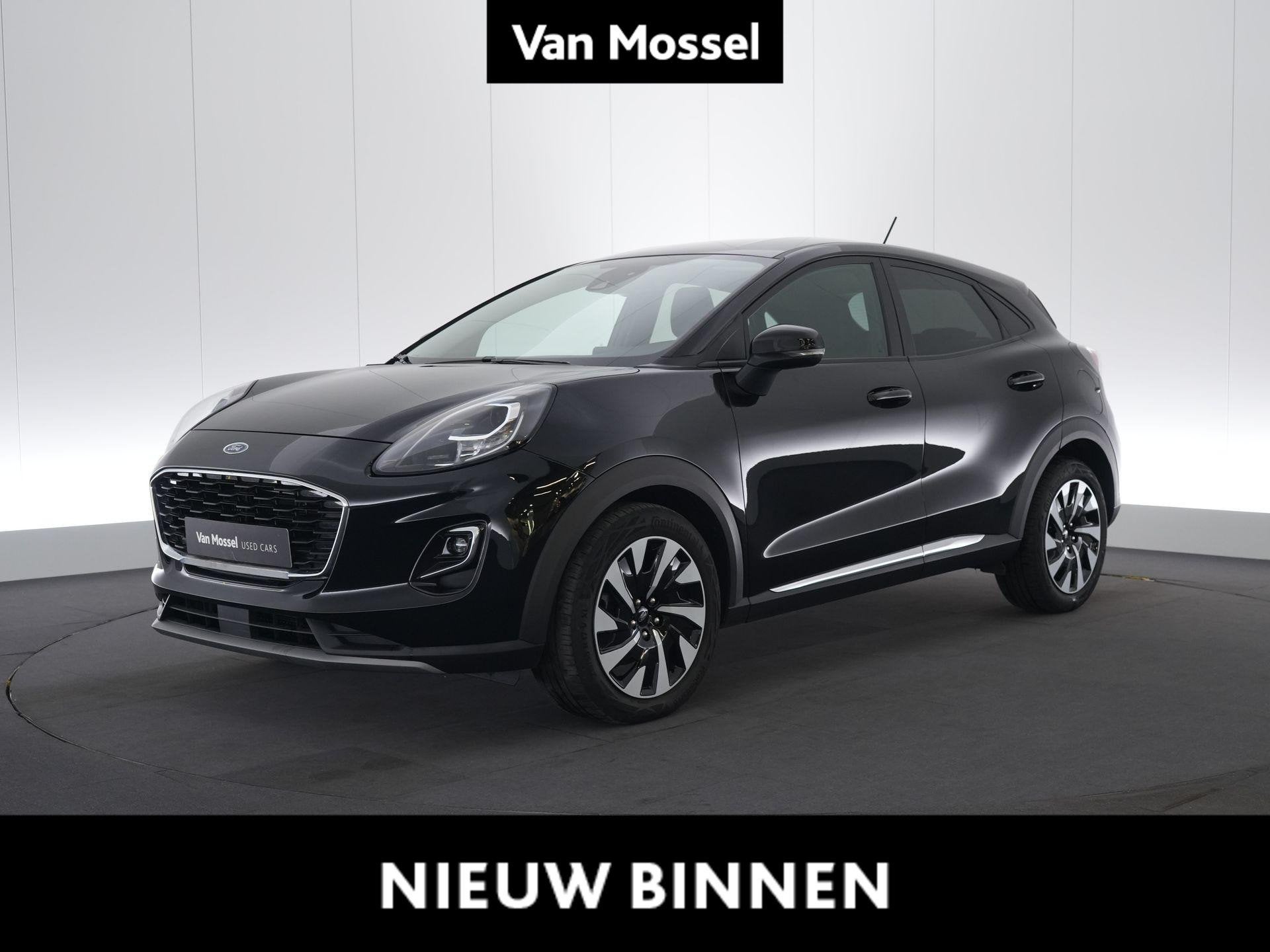 Ford Puma 1.0i Ecoboost MHEV 92kW Aut. Titanium, Stof, 1404 kg, Zwart, Bedrijf