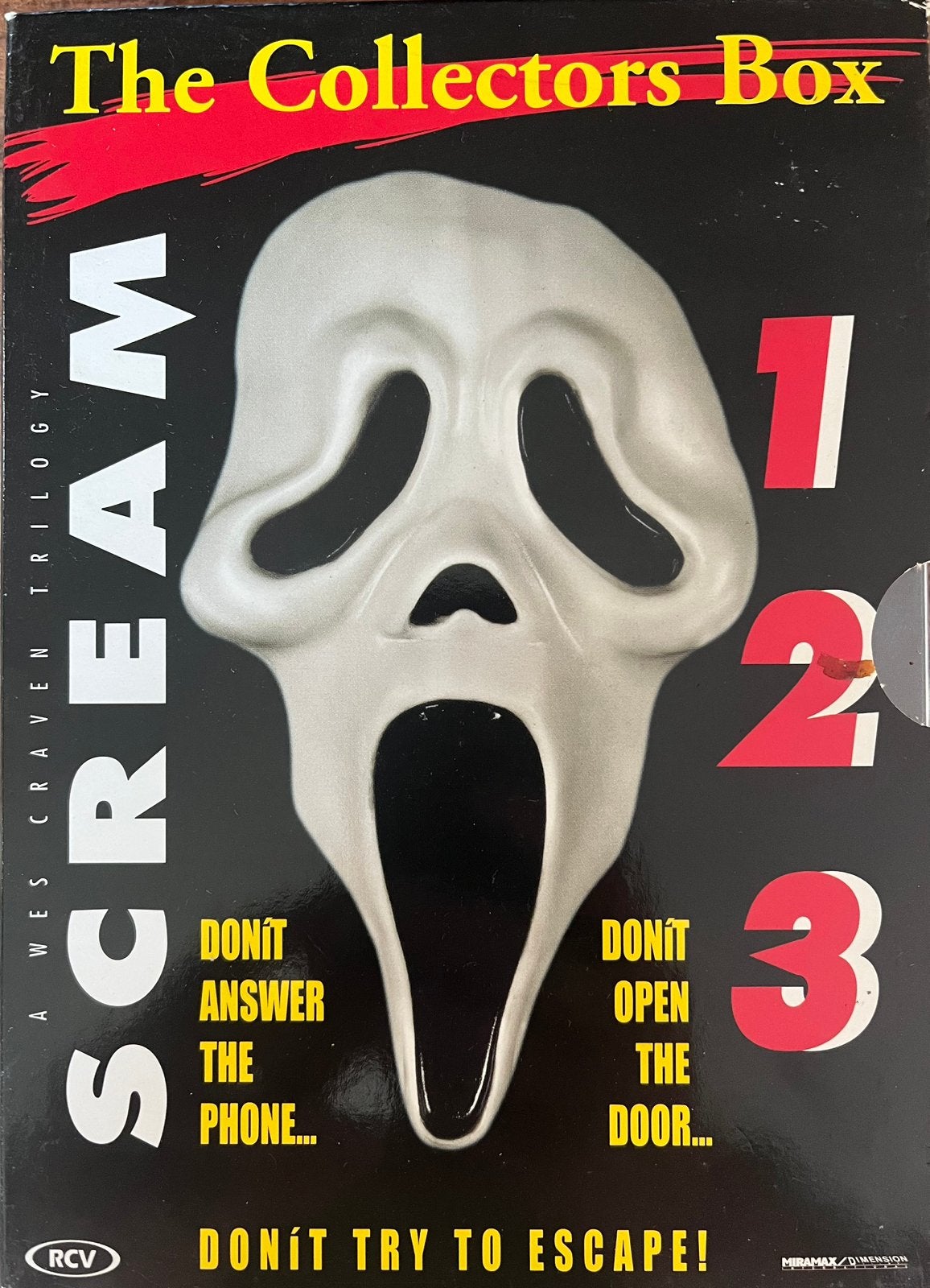 Scream box, Enlèvement ou Envoi