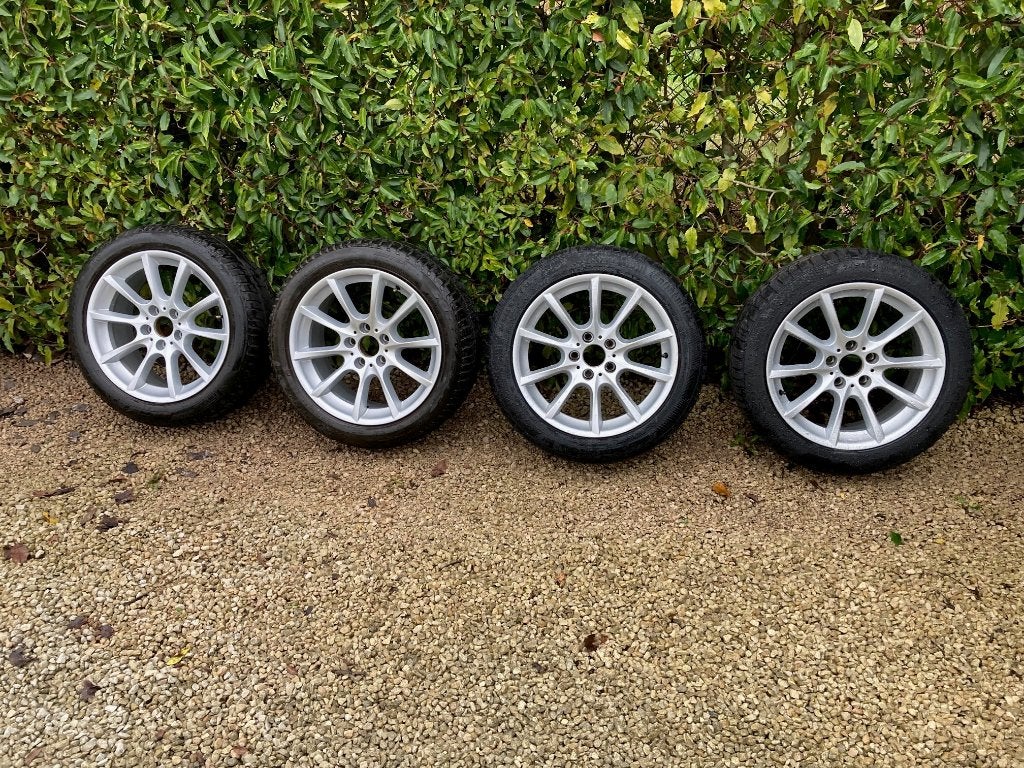 BMW 18" alu velgen met Runflat winterbanden, Ophalen, 18 inch, 245 mm, Banden en Velgen