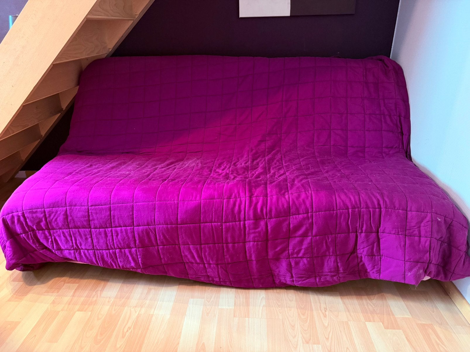 Clic-clac avec coffre de rangement – Complet, Maison & Meubles, Chambre à coucher | Canapés-lits, Enlèvement, Comme neuf, 120 cm