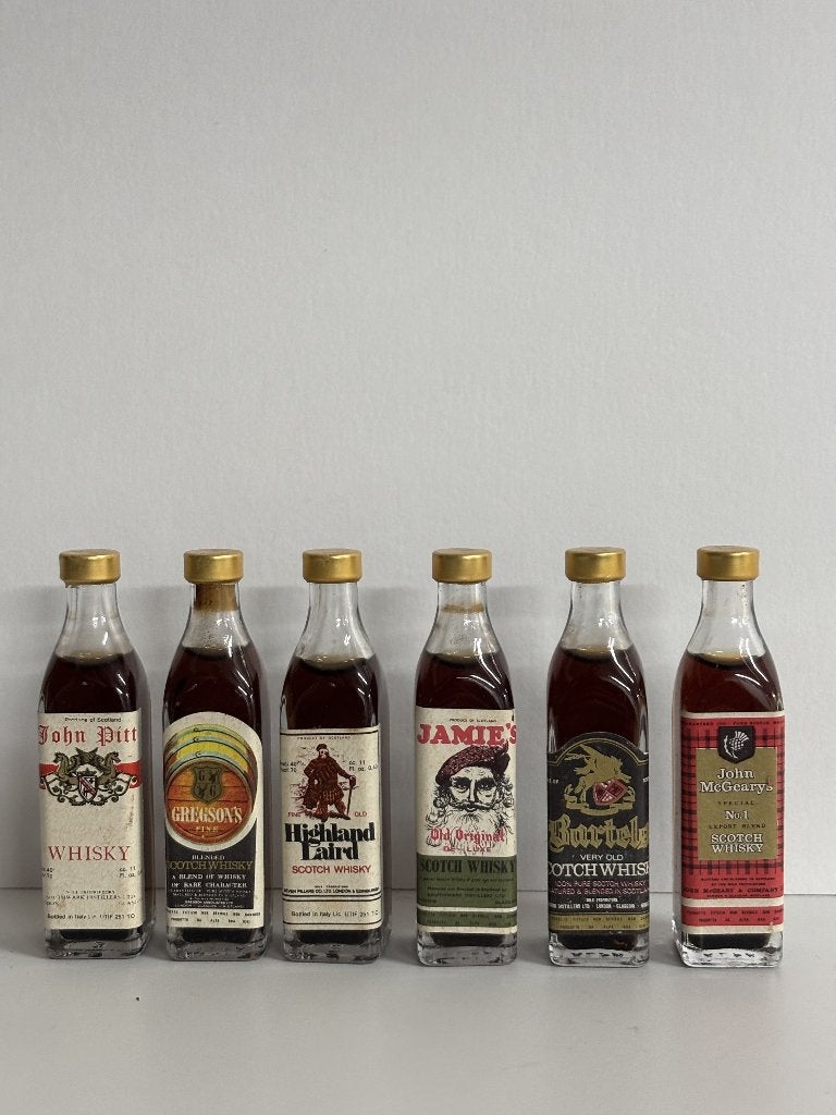 Lot van 6 Mini Whisky Miniaturen, Ophalen of Verzenden, Gebruikt