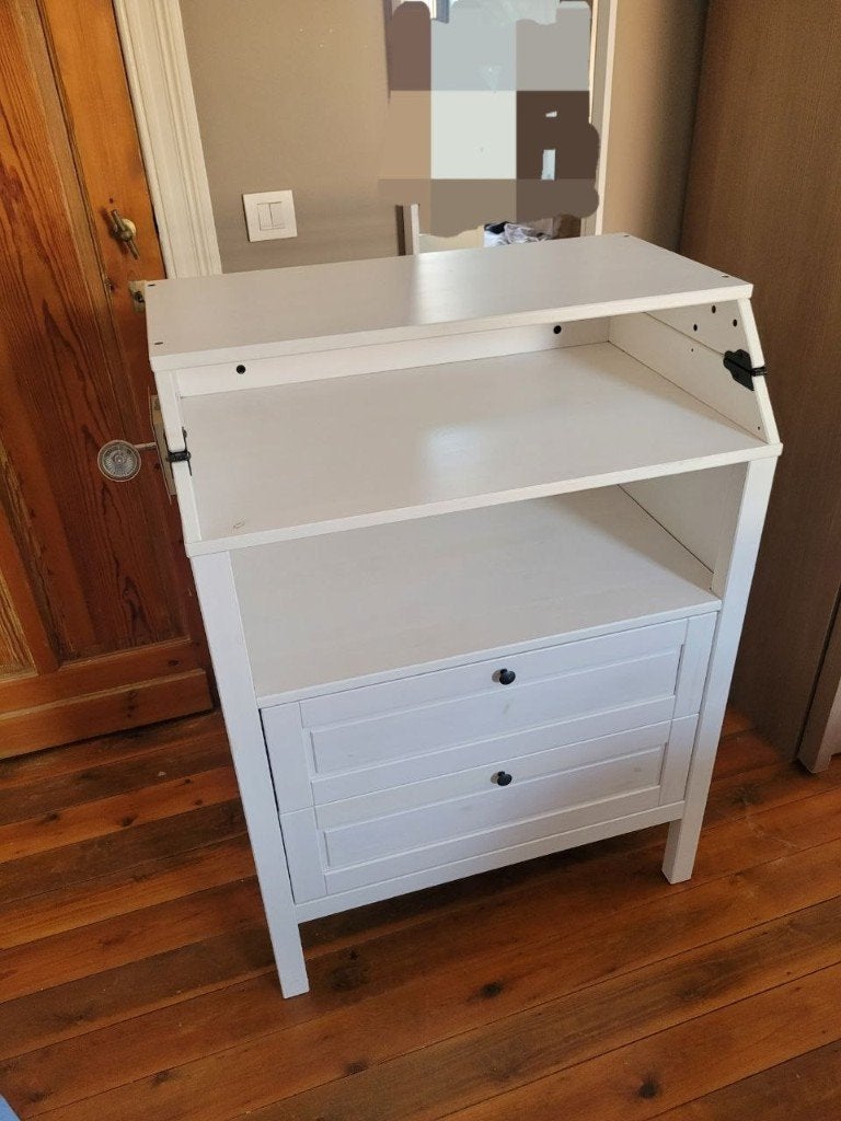 Babycommode met verstelbare verlichting, Ophalen, Gebruikt, 50 tot 70 cm, 75 tot 100 cm
