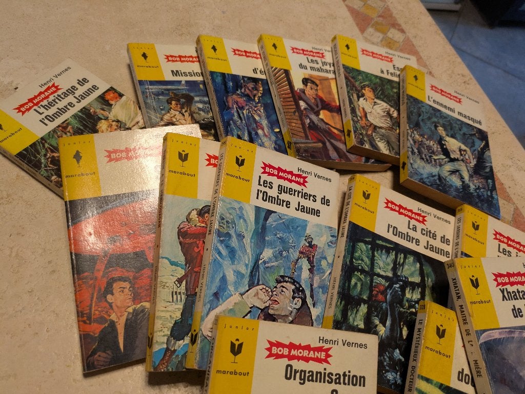 Lot de 14 marabouts "junior" (Bob Morane) pour 12€., Livres, Envoi, Utilisé, Henri Vernes.