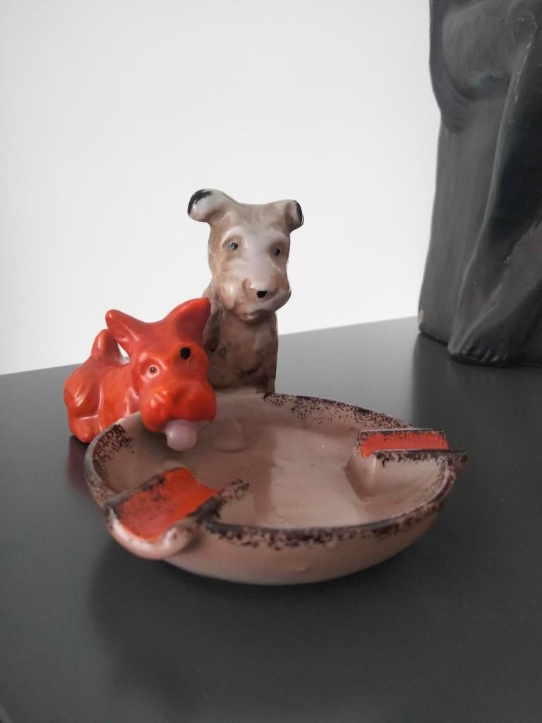 curiosa brocante asbak met hond fox terrier, Enlèvement ou Envoi
