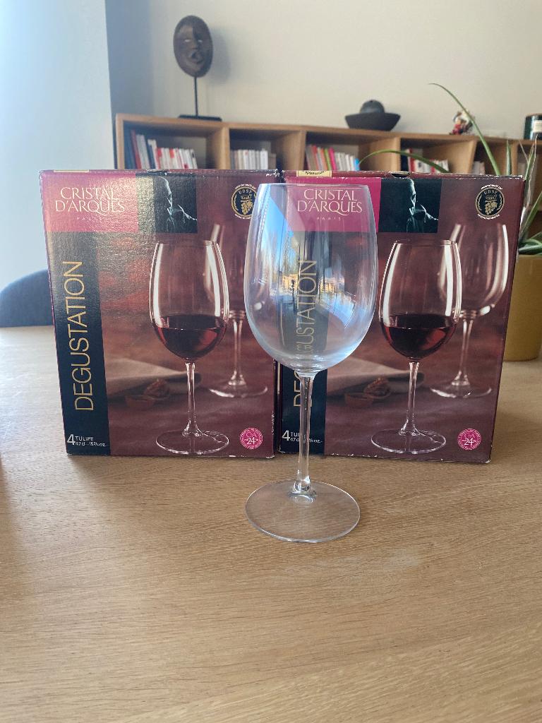 Verres à vin cristal au plomb, Collections, Enlèvement, Neuf, Verres et Verres à shot