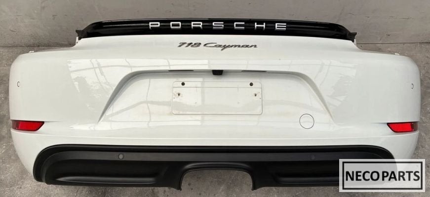 PORSCHE 718 CAYMAN ACHTERBUMPER BUMPER COMPLEET ORIGINEEL!!!, Gebruikt, -, -, Porsche