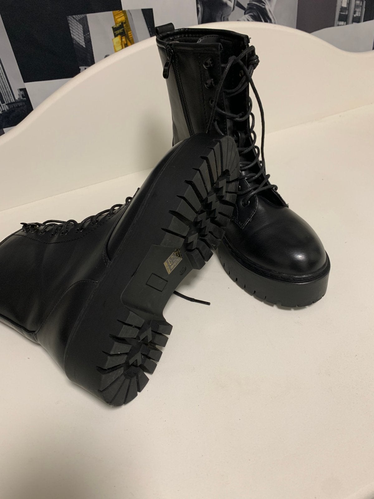 Zwarte laars ,maat 39, Ophalen, Hoge laarzen, H&M, Zwart
