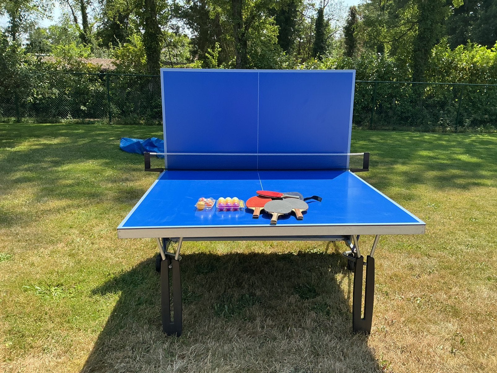 Ping pong tafel cornilleau sport 240 outdoor, Sport en Fitness, Tafeltennis, Ophalen, Zo goed als nieuw