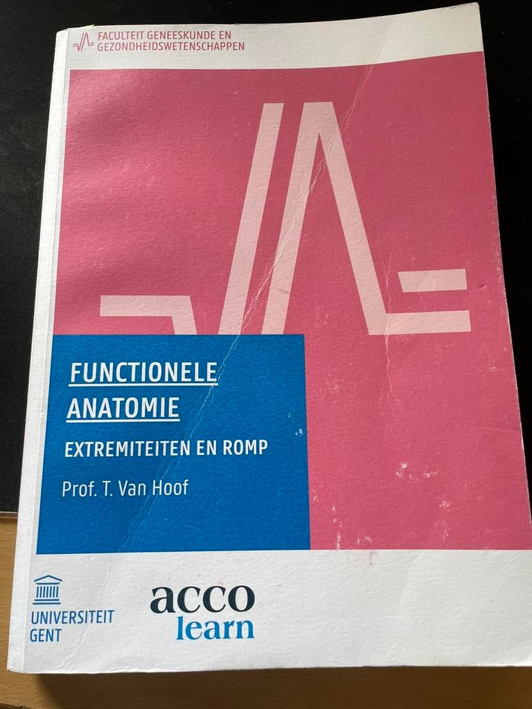 Tom Van Hoof - Functionele anatomie, Boeken, Ophalen, Tom Van Hoof
