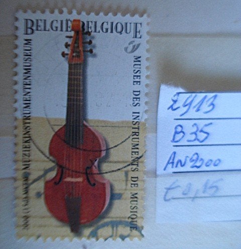 Belgique  n  2913 (o)  = B35, Oblitéré, Musique, Sans enveloppe, Affranchi