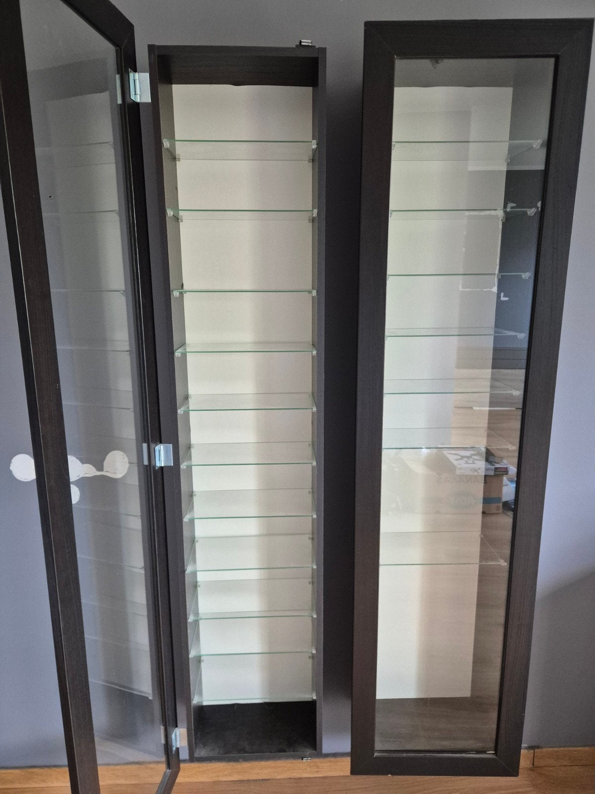 vitrine kasten, Huis en Inrichting, Ophalen, Minder dan 50 cm, 150 tot 200 cm, Glas