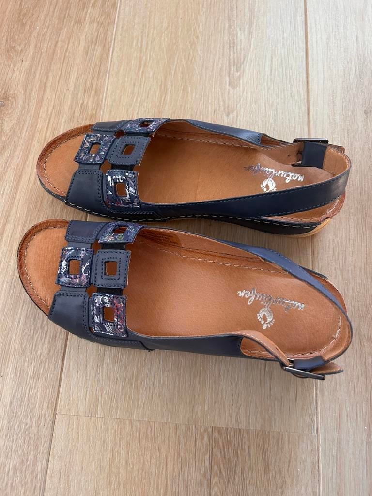 Sandales, Comme neuf, Enlèvement, Bleu, Sandales et Mûles
