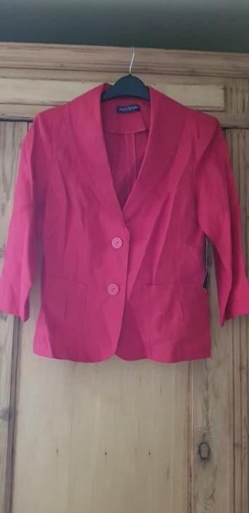Linnen blazer Maat 42, Enlèvement ou Envoi, SIXTH SENSE, Manteau, Taille 42/44 (L)