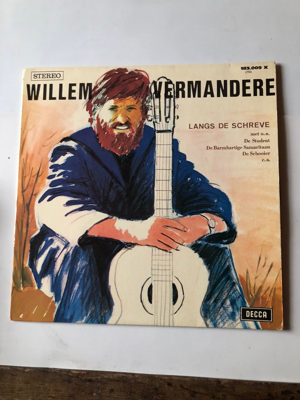 Willem Vermandere : langs de schreve (1969), Verzenden, Zo goed als nieuw