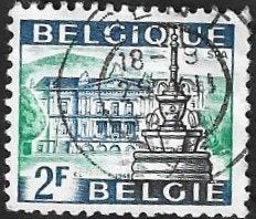 1 Postzegel Spa België 1968 Toerisme (I) Badinrichting, Enlèvement ou Envoi, Affranchi, Timbre-poste, Autre