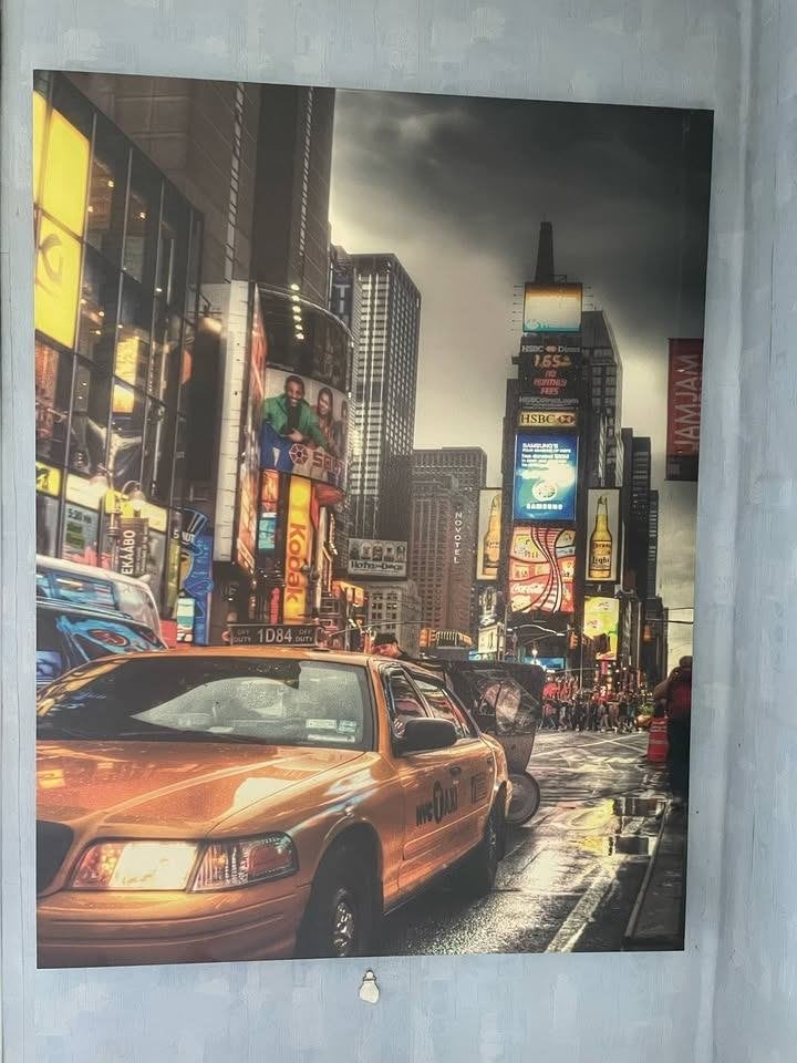 grote kader new york city, Huis en Inrichting, Ophalen, Gebruikt, 117 cm, Overige typen