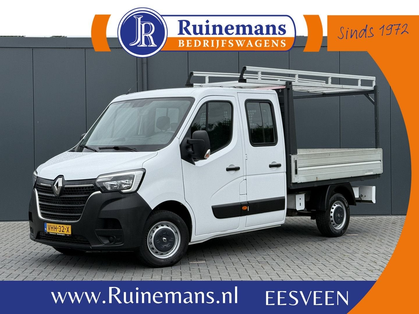 Renault Master 2.3 dCi 135 PK / PICK UP / 27.239 KM! / 7-PER, Auto's, Renault, 327 g/km, Wit, Onderhoudsboekje