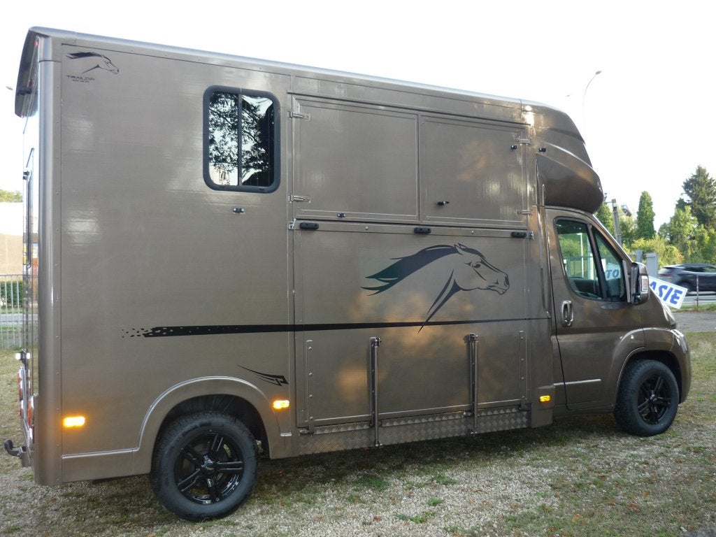 paardencamionette, Ophalen of Verzenden, Zo goed als nieuw, Polyester, 2-paards trailer
