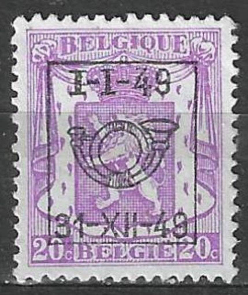 Belgie 1949 - OBP 591pre - Klein Staatswapen - 20 c. (ZG), Postzegels en Munten, Verzenden, Postfris, Zonder gom