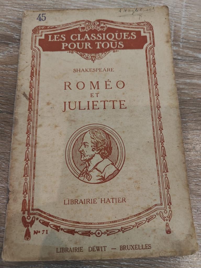 Romeo et Juliette - Shakespeare (uitgave rond 80 jaar oud), Enlèvement