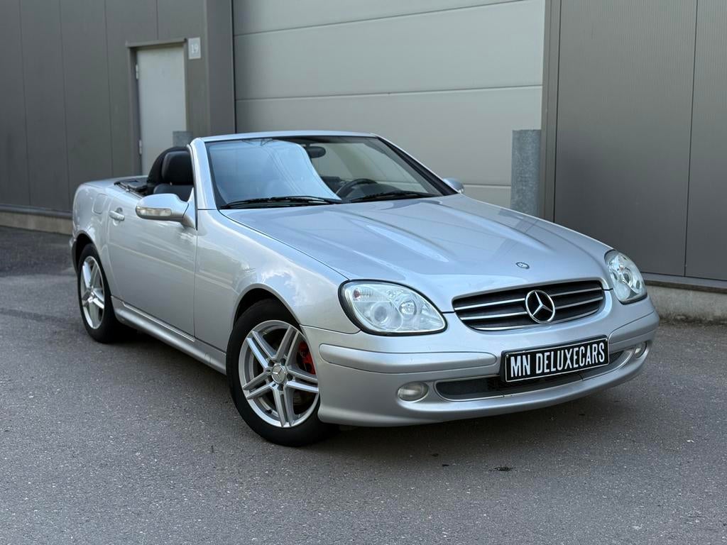 Mercedes SLK 200 Kompressor Cabrio – 2000, Autos, Cuir, Argent ou Gris, Achat, Entreprise
