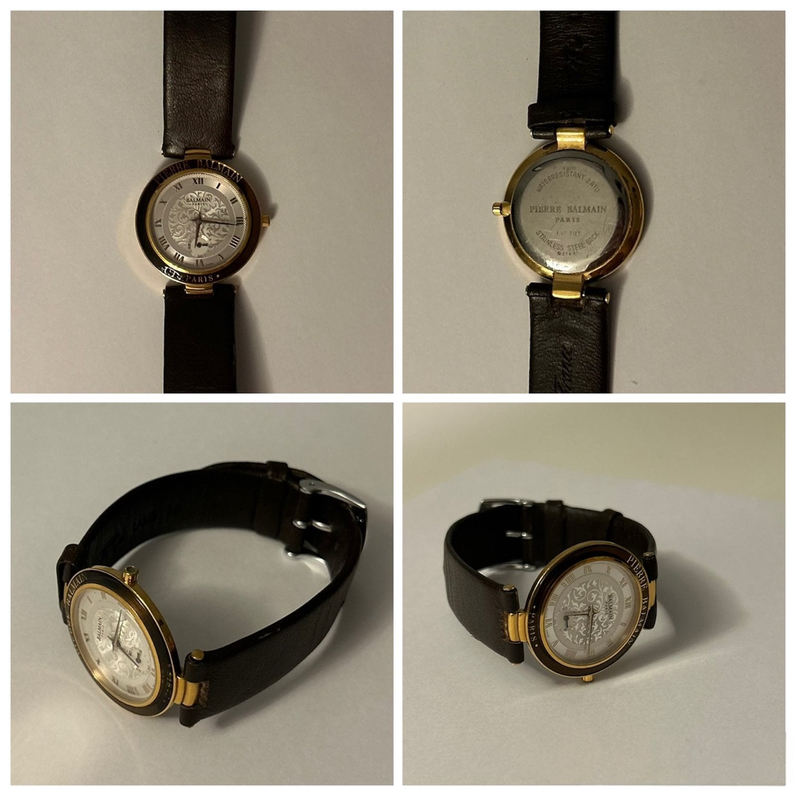 Montre Pierre Balmain Paris, Enlèvement, Utilisé, Montre-bracelet, Cuir