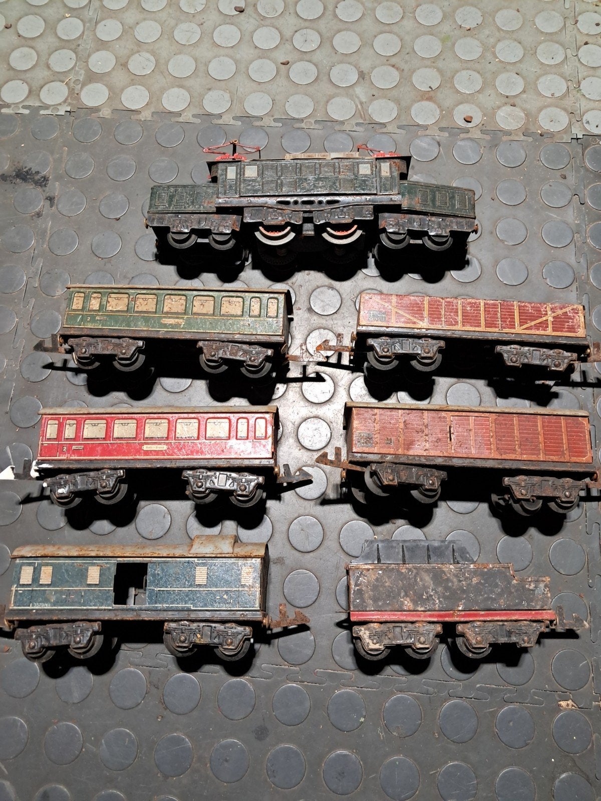 blikken speelgoedtrein, Hobby en Vrije tijd, Ophalen of Verzenden, Gebruikt, Gelijkstroom, Locomotief