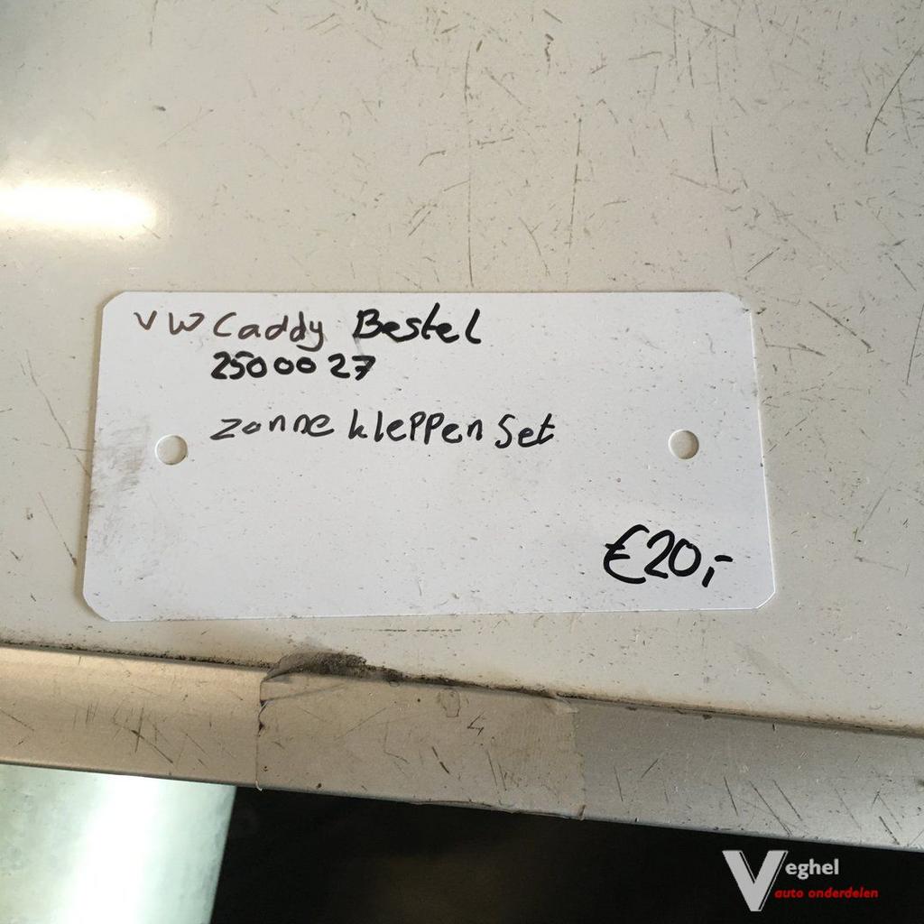 Vw Caddy Bestel 2000 Wagennr 2500027  Zonnekleppen set, Gebruikt, -, -, Ophalen of Verzenden