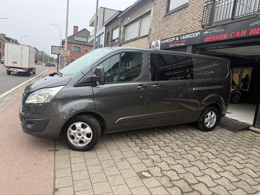 Transit Custom Lang 6-zits*Automaat*netto 16529, Auto's, Bestelwagens en Lichte vracht, Bedrijf, ABS, Airbags, Alarm, Automatische klimaatregeling