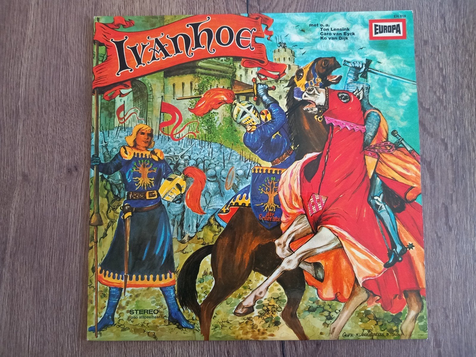 Vinyl LP Ivanhoe verhaal verhaaltje sprookje ridder, Cd's en Dvd's, Ophalen of Verzenden, 12 inch, LP, Verhaal of Sprookje