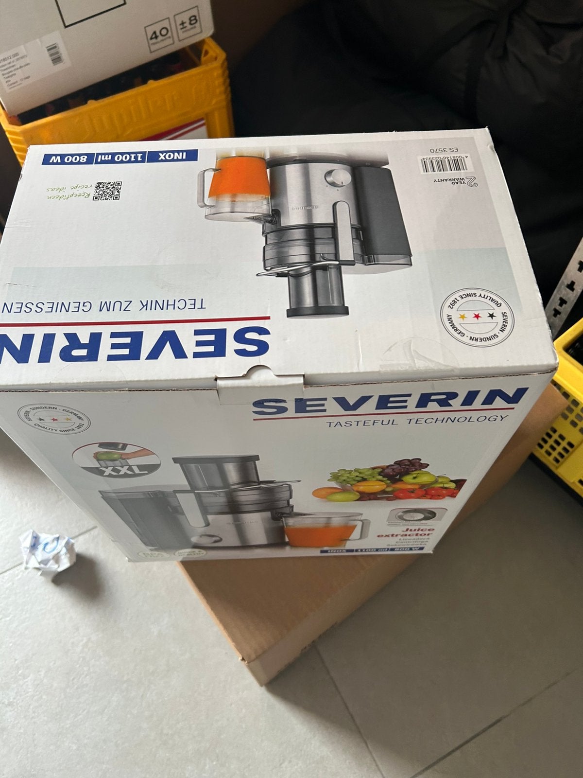 Fruitcentrifuge, Elektronische apparatuur, Juicers, Ophalen