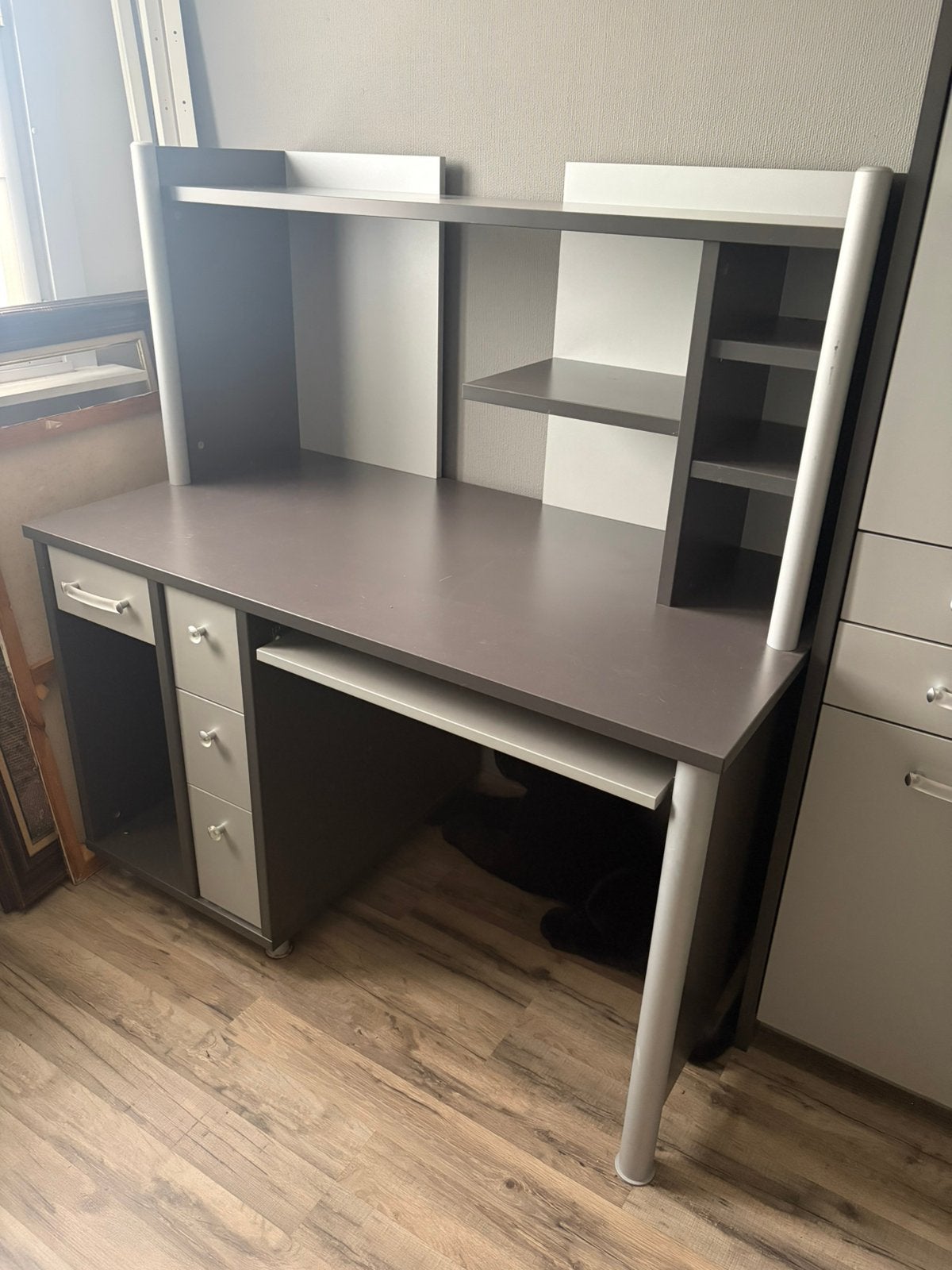Bureau, Huis en Inrichting, Ophalen, Opzetstuk, Gebruikt, 126 cm