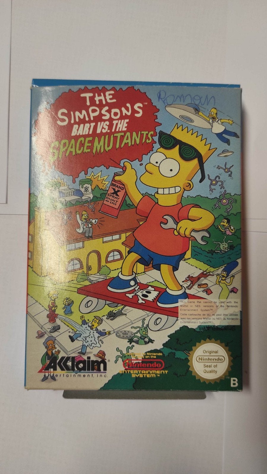 Nintendo NES The Simpsons Space Mutants doos handleiding., Ophalen, Gebruikt, Avontuur en Actie