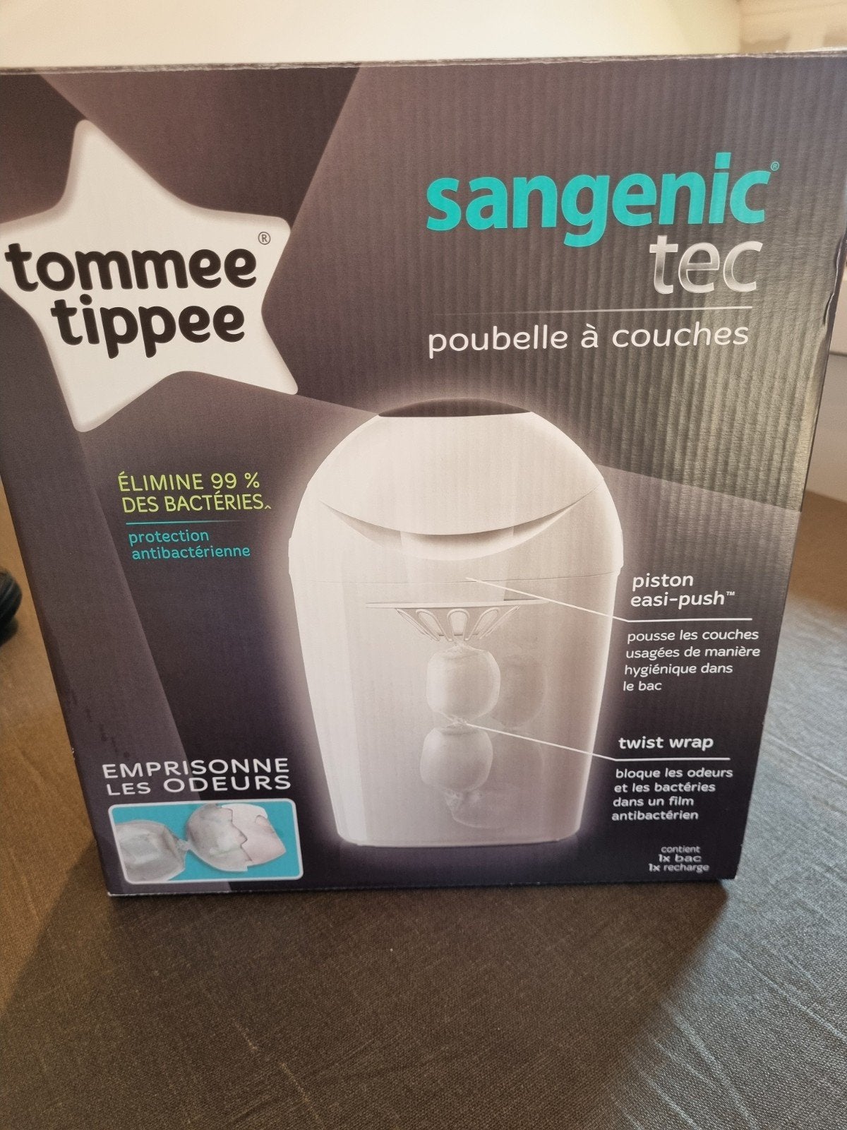 Tommee Tippee Luieremmer + 3 extra navullingcassettes, Kinderen en Baby's, Ophalen, Zo goed als nieuw, Luieremmer, Overige merken