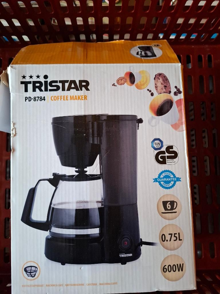 Cafetière Tristar neuve, Electroménager, Café moulu, Neuf, 4 à 10 tasses, Enlèvement
