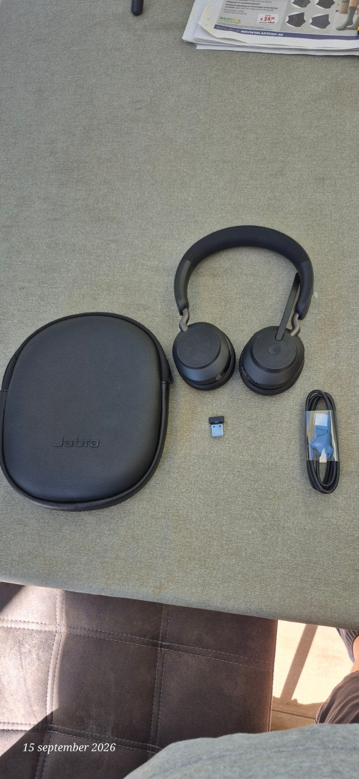 Hoofdtelefoon Jabra evolve2 65 draadloos, TV, Hi-fi & Vidéo, Neuf, Enlèvement ou Envoi, Sans fil, Supra-auriculaire