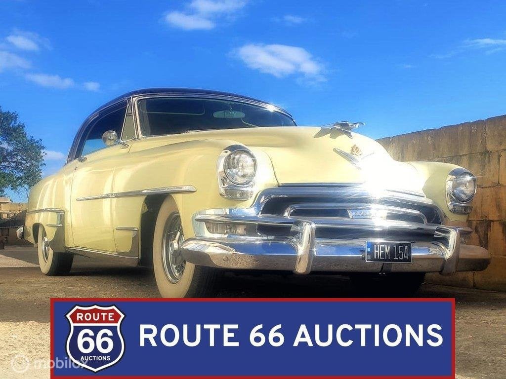 Chrysler New Yorker Deluxe | 1954 | Route 66 Auctions, Autos, Achat, Entreprise, Boîte manuelle, Autre carrosserie