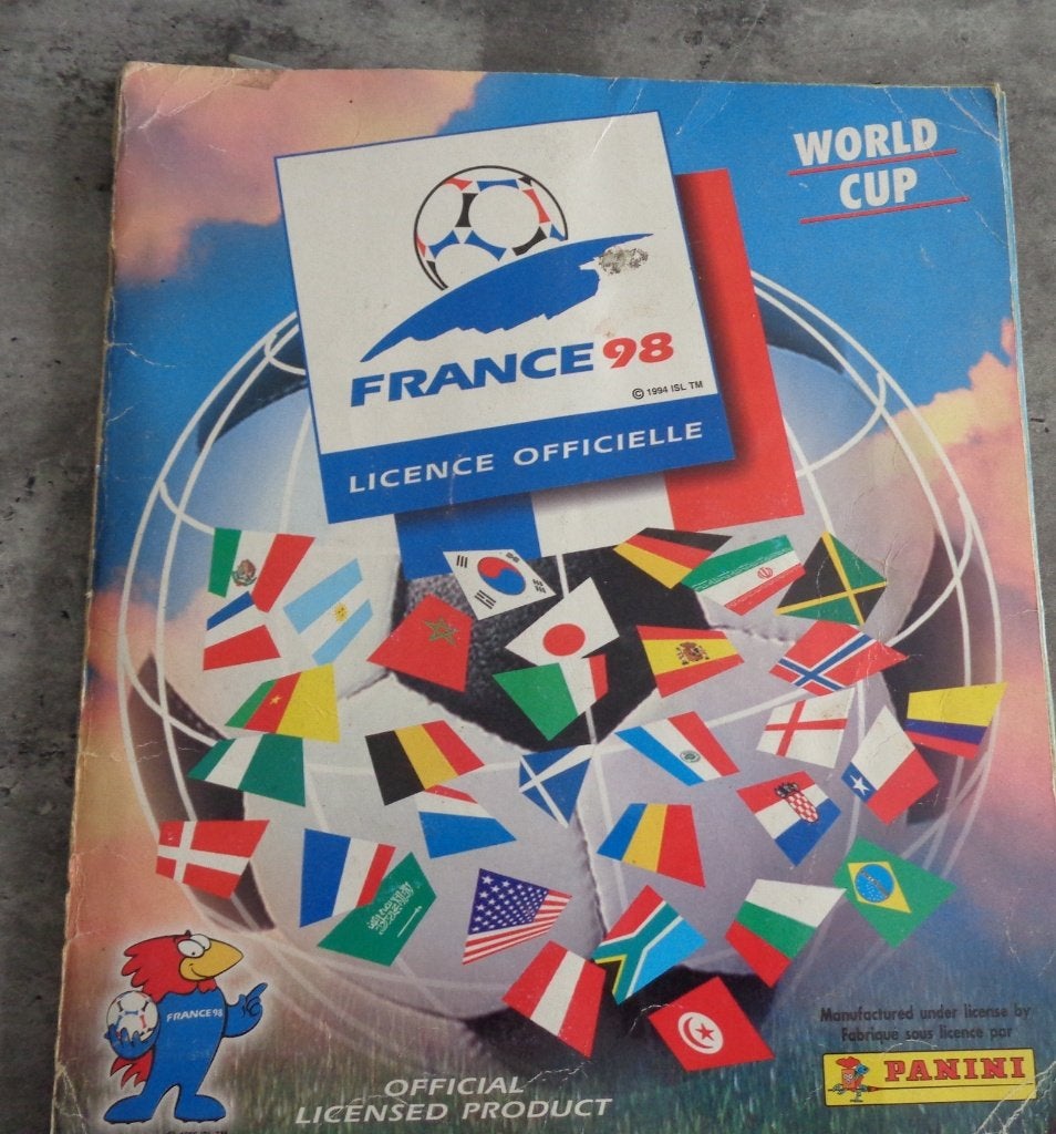 ALBUM AUTOCOLLANTS PANINI FOOT COUPE DU MONDE FRANCE 98, Envoi, Comme neuf, Autocollant